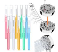 Niesel Strumento per la pulizia del soffione - 10 pezzi soffione doccia colonne, set di spazzole in miniatura, strumenti di pulizia per la casa, il bagno, il padrone di casa