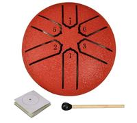 Niesel Tamburo per pioggia in acciaio, per giardino - Garden Kids - Tamburo per lingua in acciaio da 3 pollici, Mind Body Relaxing Rain Drum Percussion strumento per feste, spettacoli sul palcoscenico