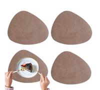 Niesel Tovaglietta per tavolo da pranzo, set da tavolo in pelle per cena, 4 pezzi arredamento moderno pulibile per la decorazione della casa degli interni esterni hotel ristorante negozio