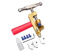 Niesel Utensile a mano tagliavetro, utensile da taglio di vetro 2 in 1 | Tagliapiastrelle manuale, vetro, strumento da taglio di vetro in tungsteno con cacciavite e 2 coltelli aggiuntivi per r pinze e