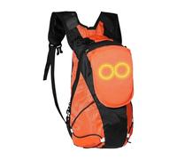 Niesel Zaino con luce | Borsa illuminata per il libero | Zaino LED ergonomico per ciclismo, trasporto, campeggio, escursionismo e viaggi per adulti, arancione, Consulte la descripción