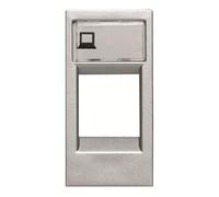 Niessen - n2118.1pl coperchio finestra 1 connettore Zenit Argento Ref. 6522015062
