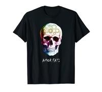 Nietzsche Stoic Citazione Skull Amor Fati T-Shirt Maglietta