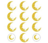 Nifocc 10 toppe ricamate a forma di luna e stella, termoadesive da cucire, per vestiti, jeans, giacche, cappelli, borse, zaini, scarpe, decorazioni