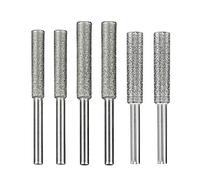Nifocc 6 pz diamante affilatura ruote diamante motosega affilatrice smerigliatrice lima per metallo motosega lega acciaio giada gemma pietra intaglio vetro 3 diverse dimensioni 5/32" 3/16" 7/32"