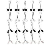 Nifocc Muslim Hijab - Spilla di sicurezza per donne e donne, 20 pezzi, colore bianco e nero