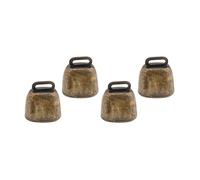 Nifocc Set di 4 campane in rame anti-perdita per animali domestici, colore: bronzo