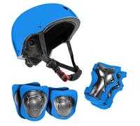Niftii Helmet + Pads, Casco Blu con Imbottiture Gioventù Unisex