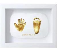 Nifyto Kit per la creazione di ricordi con impronte di mani e piedi di bambino, kit per la creazione di ricordi per la cameretta dei bambini, regali per baby shower, regali di Natale, momenti preziosi