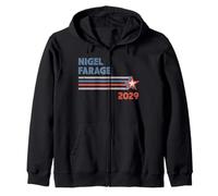 Nigel Farage 2029 per Le Elezioni Generali del Primo Ministro nel Regno Unito Felpa con Cappuccio