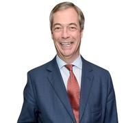 Nigel Farage (Red Tie) Ritaglio di buddy a metà corpo