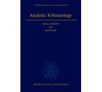 Nigel Higson John Roe Analytic K-Homology (Copertina rigida)