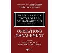 Nigel Slack The Blackwell Encyclopedia of Management, Operati (Copertina rigida)