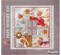 Niger 2167-2170 Minifoglio (Completa. Problema.) MNH ** MNH 2013 Papa Benedetto XV2 (Francobolli per i Collezionisti) Cristianesimo