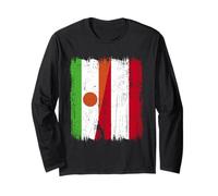 Niger Austria Mezza Bandiera Niger Patrimonio Austriaco Maglia a Manica