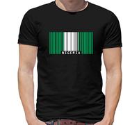 Nigeria Barre Bandiera T-Shirt - Abuja - Africa - Gulf Di Guinea - Paese