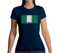 Nigeria Codice a Barre Bandiera - T-Shirt - Abuja Nigeriano Gulf Of Guinea