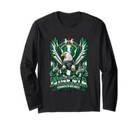 Nigeria Eagle Unity Bandiera Nigeriana Heritage Pride Maglia a Manica