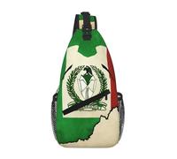 Nigeria Flag Map03 Crossbody Sling Bag Crossbody Borsa a tracolla Borsa a tracolla Tracolla Vita Fanny Pack Uomini Donne