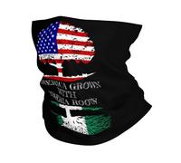 Nigeria Nigerian Flag And America Flag Donna Uomo Collo Ghetta Antivento Passamontagna Tubolare Elastico Sciarpa Tubolare per Sport Montagna Invernale Snowboard