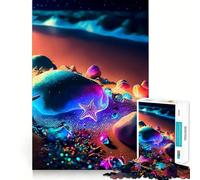 Night Beach - Puzzle da 1000 pezzi per adulti, rompicapo, evasione rilassante, assemblaggio, regalo di Babbo Natale (38x52cm)