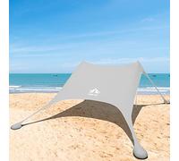 Night Cat Tenda da Spiaggia Baldacchino Parasole UPF 50+ Protezione UV con pali alluminio ancoraggio sabbia per cortile parco spiaggia