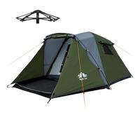 Night Cat Tenda Pop Up 4 Posti : Automatica Impermeabile Familiare | Tenda Doppio Strato - Montaggio Automatico - Uso Multiscenario - Pieghevole Compatto