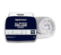 Night Comfort All Season Deluxe Feels Like Down - Piumino anallergico 10,5 tog, 100% microfibra, imbottito con spessa trapunta in fibra cava ultra rimbalzante, per letto matrimoniale