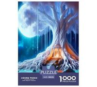 Night Falling Ancient Trees 1000 Pezzi Puzzle Classici Per Adulti E Bambini Da 14 Anni E Più Giochi Rilassamento E Intelligence Perfetto Per Appassionati Di Esperti - Decorazione Della Casa 38x26cm/1
