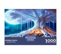 Night Falling Ancient Trees Jigsaw Puzzle,1000 Pezzi Classici, Per Adulti E Bambini Da 14 Anni E Più Giochi Rilassamento E Intelligence Sfida Impossibile - Decorazione Della Casa 38x26cm/1000pcs