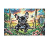 Night Forest Black Dog Rompicapo 1000 Pezzi Per Regalo Di Anniversario Cartone Rigido Per Coppie Incastro Perfetto Per Serate in Casa Edizione Esclusiva Da Passatempo 1000 PCS/75x50cm