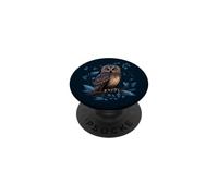 Night Horned Owl Nocturnal Spotted Owls Hoot Barn Bird PopSockets PopGrip Adesivo