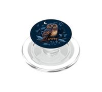 Night Horned Owl Nocturnal Spotted Owls Hoot Barn Bird PopSockets PopGrip per MagSafe