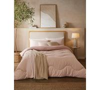 Night Lark Set copripiumino e federa senza copripiumino, collezione Soft Weave, copripiumino singolo da 4,5 tog con fibra Advanced Smartfil, lavabile in lavatrice, ipoallergenico - rosa scuro, letto