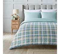 Night Lark Set copripiumino king size 6 tog primavera estate - Country Check. Trapunta super morbida, accogliente e leggera. Lavabile in lavatrice e ad asciugatura rapida, set di federe reversibili