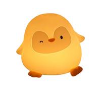 Night Light, Penguin Led Table Lamp, 4,8 x 4,41 in Soft Warm Glow, portatile Cute Cartoon Design, Animale Nightstand Lighting for Bedroom, Study Room, Nursery, Desk