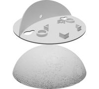 Night Light Solar Powered Half Moon with Textured Surface Wall Decoration