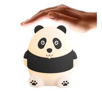 Night Lights, Night Light Panda, Rechargeable Silicone LED Nightlight, Soft Tap Control Lamp, Gentle Glow Nursery for Bedside, Children's Room, Desktop, Desk, Baby Feeding, Sleeping