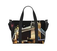 Night London Tower Bridge Crossbody Borsa da viaggio - Borsa da viaggio impermeabile, grande capacità, Notte Londra Tower Bridge, Taglia unica