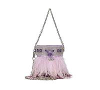 NIGHT MINI PLUMES Secchielli LA CARRIE Donna Lilla Abs07_laca