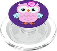 Night Owl Gifts Owls Pink Purple PopSockets PopGrip per MagSafe