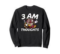 Night Owl Overthinker 3 AM Thoughts Coffee Felpa