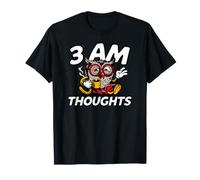 Night Owl Overthinker 3 AM Thoughts Coffee Maglietta
