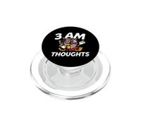 Night Owl Overthinker 3 AM Thoughts Coffee PopSockets PopGrip per MagSafe