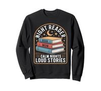 Night Reader Libro Mamma Notti Calma Storie Forti Felpa