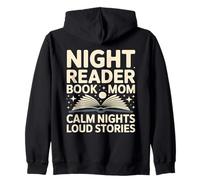 Night Reader Libro Mamma Notti Calma Storie Forti Felpa con Cappuccio