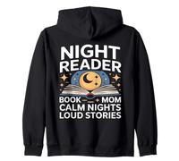 Night Reader Libro Mamma Notti Calma Storie Forti Felpa con Cappuccio