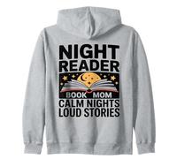 Night Reader Libro Mamma Notti Calma Storie Forti Felpa con Cappuccio