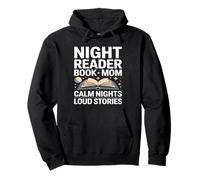 Night Reader Libro Mamma Notti Calma Storie Forti Felpa con Cappuccio