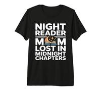 Night Reader Mamma Perso nei Capitoli di Mezzanotte Maglietta Premium